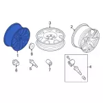 KR3Z1007Q - Suspension: Wheel for Ford: Mustang Image