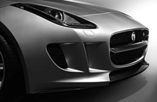 T2R12001 - Exterior: Front Splitter Blade Kit - Carbon Fiber for Jaguar Image