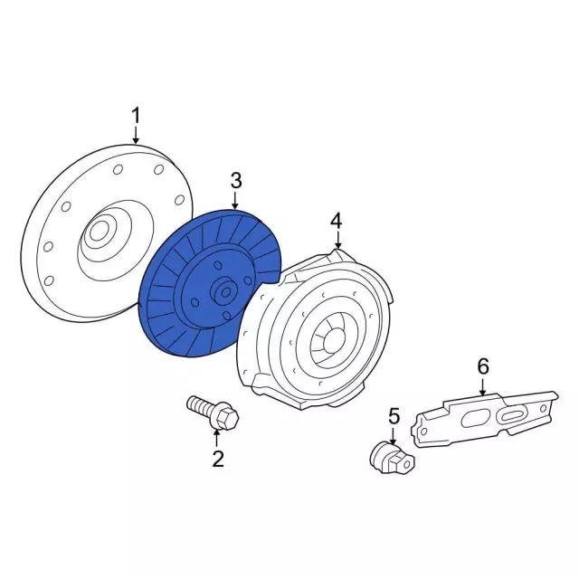 7C3Z7550C - Maintenance &amp; Lubrication: Clutch for Ford: F-250 Super Duty, F-350 Super Duty, F-450 Super Duty, F-550 Super Duty Image
