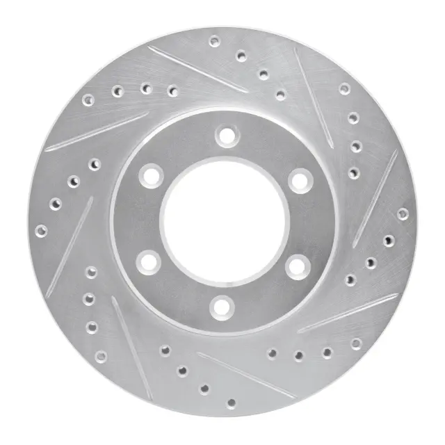 63176118R - : DFC Brake Rotor - Drilled and Slotted - Silver for DYNAMIC FRICTION Image