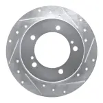 63147058L - : DFC Brake Rotor - Drilled and Slotted - Silver for DYNAMIC FRICTION Image
