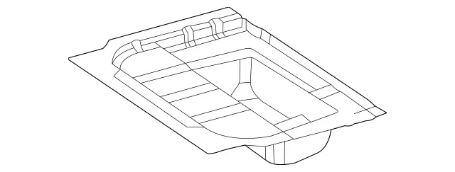 2236182100 - Substructure: Load Compartment Well for Mercedes-Benz: 350SD, Maybach S580, S500, S580 Image image