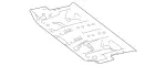 2516100255 - Body: Rear Floor Pan for Mercedes-Benz Image
