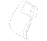 2039100516 - : Padding for Mercedes-Benz: C230, C240, C280, C32 AMG, C320, C350, C55 AMG Image