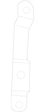 9062710540 - Exhaust: Pressure Line Lower Bracket for Mercedes-Benz: Sprinter 2500, Sprinter 3500, Sprinter 3500XD, Sprinter 4500 Image