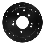 63321013L - : DFC Brake Rotor - Drilled and Slotted - Black for DYNAMIC FRICTION Image