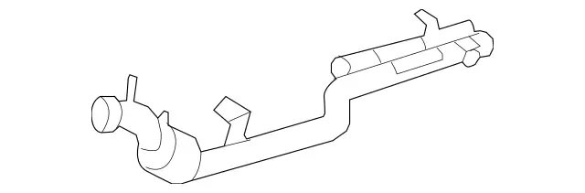 2214906319 - Exhaust System: Exhaust Pipe for Mercedes-Benz: CL65 AMG Image