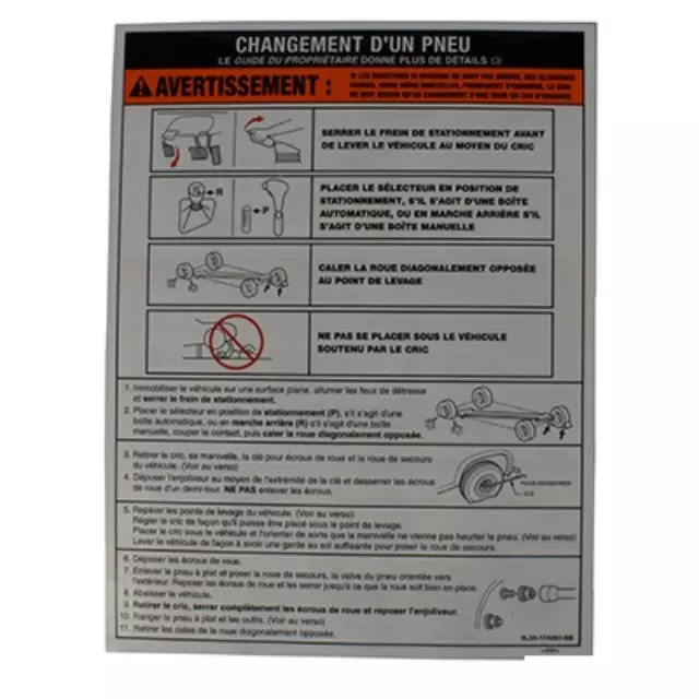 9L3Z17A083B - Body: Label for Ford: F-150 Image