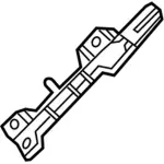 FB5Z78026A53B - Body: Windshield Pillar Trim Bracket for FORD Image