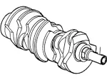 2F1Z6303AA - Engine: Crankshaft for FORD Image