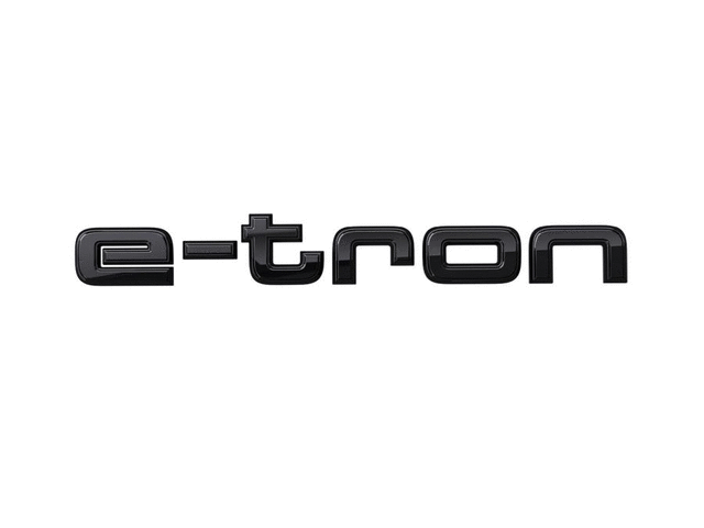 4KE071803 - Exterior: 2022-2024 Audi - Black Model Emblem for Audi: e-tron Sportback, Q8 e-tron Image