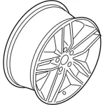 KT4Z1007A - : Wheel, Alloy for Ford: Edge Image