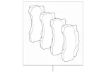 4420022041 - Brakes: Disk Brake Pad for Mercedes-Benz: C280, SLK230 Image