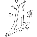 GD9Z5424346BC - Body: Lower Center Pillar Trim for Lincoln: Continental Image