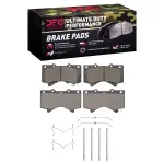 1400130301 - : DFC Ultimate Duty Performance Brake Pads and Hardware Kit for DYNAMIC FRICTION Image
