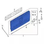 NZ6Z6040700A - Body: Tail Gate for Ford: Maverick Image