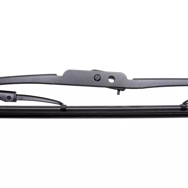 84417 - Wiper and Washer: Conventional All Season Metal Wiper Blade for Acura: TLX | BMW: 528i | Chevrolet: Cavalier, Cobalt, Tracker | Chrysler: Prowler | Dodge: Caliber, Colt, Ram 50 | Ford: Expedition | Honda: Accord, CR-V, CRX, Odyssey | Hummer: H2, H3, H3T | Hyundai: Excel | INFINITI: EX35, EX37, G35, G37, I30, I35, JX35, Q50, Q60, QX50, QX60 | Isuzu: Trooper, VehiCROSS | Jaguar: XF | Jeep: Wrangler | Land Rover: Range Rover | Lexus: LFA, LS460, LS600h | Lincoln: Navigator | Mazda: 3, CX-9, MPV | Mercedes-Benz: E320, E350, E500, E55 AMG, E63 AMG, ML320, ML350, ML430, ML500, ML55 AMG | Mitsubishi: Eclipse, Galant, Lancer, Mirage, Montero Sport, Outlander, Outlander PHEV, Precis, Sigma | Nissan: Altima, Maxima, Pathfinder, Rogue, Sentra, Versa | Oldsmobile: Alero | Pontiac: G5, Grand Am, Sunfire, Vibe | Saab: 9-2X | Scion: iA | Subaru: Forester, Impreza, Justy, Legacy, Outback | Suzuki: Sidekick, X-90 | Toyota: 4Runner, Avalon, Camry, Corolla, Cressida, Matrix, Pickup, Previa, Prius, RAV4, Sienna, Tacoma, Yaris, Yaris iA | Volvo: 240, 850, V70 Image