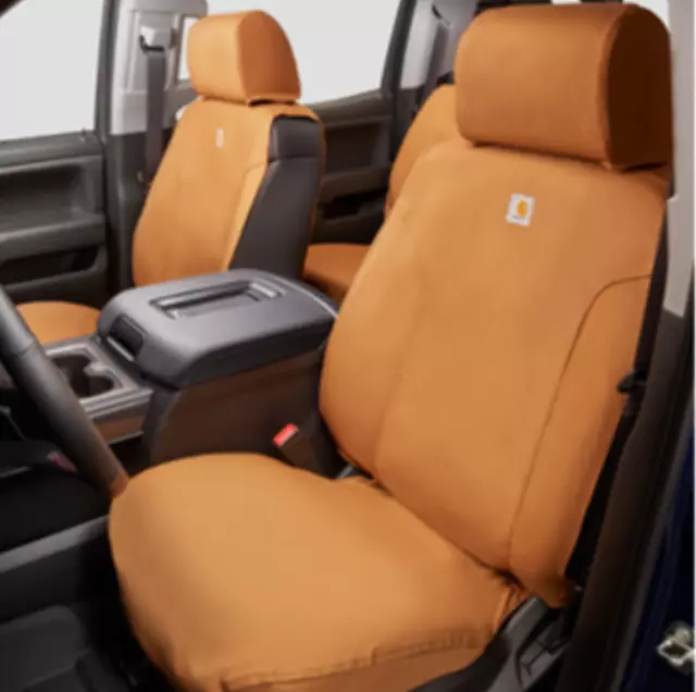 84277439 - Interior: Cover Carhartt Front Bucket Seat for Chevrolet: Silverado 1500 LD, Silverado 2500 HD, Silverado 3500 HD, Suburban, Suburban 3500 HD, Tahoe | GMC: Sierra 1500, Sierra 1500 Limited, Sierra 2500 HD, Sierra 3500 HD, Yukon, Yukon XL Image