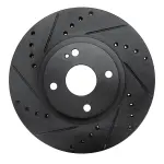 63380036L - : DFC Brake Rotor - Drilled and Slotted - Black for DYNAMIC FRICTION Image