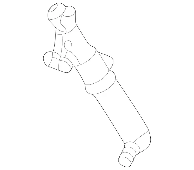 2038600747 - Windshield Washer, Emergency Equipmt: Telescopic Nozzle for Mercedes-Benz: 180C, C230, C320 Image image