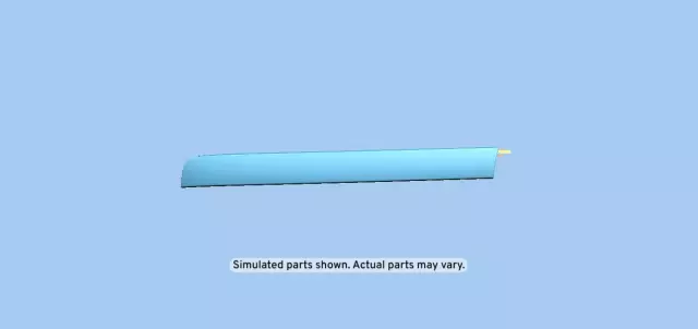 19259499 - : Primed Front Passenger Side Door Lower Molding for GMC: Acadia, Acadia Limited Image
