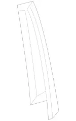 1666900187 - Driver Door: Trim Molding for Mercedes-Benz Image