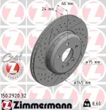 150292032 - : Zimmermann 150.2920.32 Disc Brake Rotor for ZIMMERMANN Image