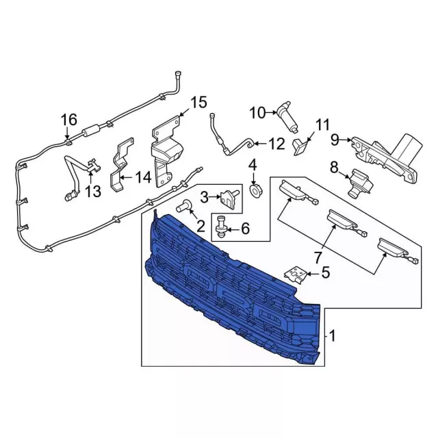 Grille Assembly Radiator - Ford (NL3Z-8200-XC)