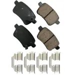 EUR1722 - : Akebono EURO Ultra Premium Ceramic Disc Brake Pad Kit for AKEBONO Image