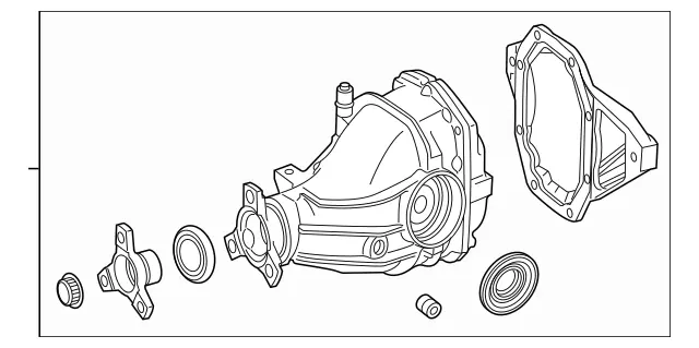 Mercedes – Rear End Mercedes REAR AXLE HOUSING W/DIFFERENTIAL - Adsitco