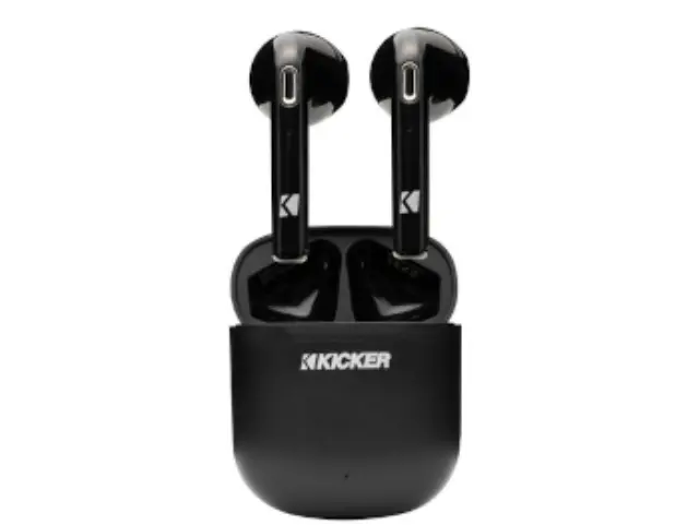 19436075 - Electronics: Audio, True Wireless Earbuds By Kickerandreg for Buick: Enclave, Encore, Encore GX, Envision, Envista, Regal Sportback, Regal TourX | Cadillac: CT4, CT5, CT6, Escalade, Escalade ESV, LYRIQ, XT4, XT5, XT6 | Chevrolet: Blazer, Blazer EV, Bolt EUV, Bolt EV, Camaro, Colorado, Corvette, Equinox, Equinox EV, Express 2500, Express 3500, Express 4500, Impala, Malibu, Silverado 1500, Silverado 1500 LTD, Silverado 2500 HD, Silverado 3500 HD, Silverado EV, Sonic, Spark, Suburban, Tahoe, Trailblazer, Traverse, Trax | GMC: Acadia, Canyon, Savana 2500, Savana 3500, Savana 4500, Sierra 1500, Sierra 1500 Limited, Sierra 2500 HD, Sierra 3500 HD, Sierra EV, Terrain, Yukon, Yukon XL Image