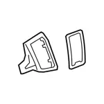 KB3Z2104338CC - : Center Molding for Ford Image