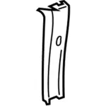 EK4Z6124347BB - Body: Upper Center Pillar Trim for Ford: E-Transit, Transit-150, Transit-250, Transit-350, Transit-350 HD Image