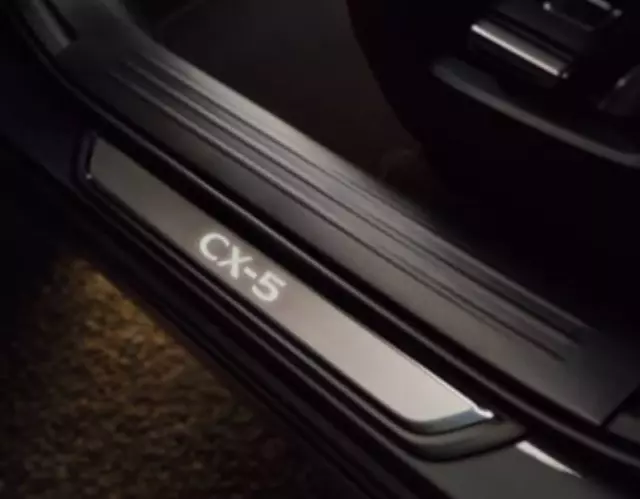 KSD4V1370 - Exterior: 2022-2024 Mazda CX-5 Rear Illuminated Door Sill Protector Trim Plates for Mazda: CX-5 Image