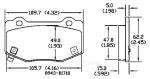 13054289 - : Disc Brake Pad Set for OmniParts Image