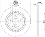355116192 - : Disc Brake Rotor for Hella Pagid Image