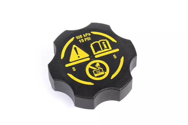 RC118 - Cooling System: ACDelcoâ„¢ Reservoir Cap for Cadillac: Escalade, Escalade ESV | Chevrolet: Silverado 1500, Silverado 1500 LD, Silverado 2500 HD, Silverado 3500 HD, Suburban, Suburban 3500 HD, Tahoe | GMC: Sierra 1500, Sierra 1500 Limited, Sierra 2500 HD, Sierra 3500 HD, Yukon, Yukon XL Image
