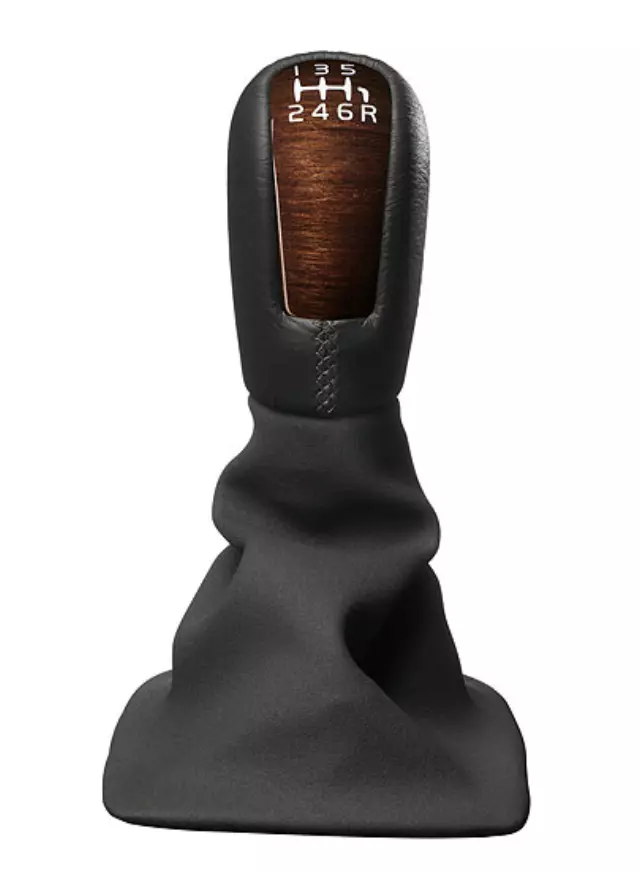30759139 - Body: Leather Gearshift Knob w/Wood Inlay for Volvo Image