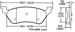 13054136 - : Disc Brake Pad Set for OmniParts Image