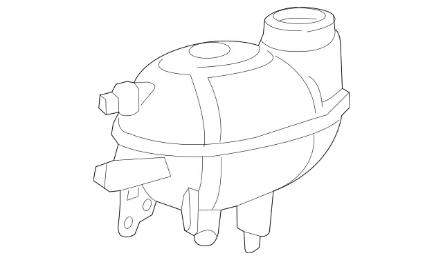 2065000000 - Cooling/Auxiliary Heating: Expansion Reservoir for Mercedes-Benz: 300C, 300CD, C300, CLE300, CLE450, CLE53 AMG, E350, GLC300, GLC350e Image image