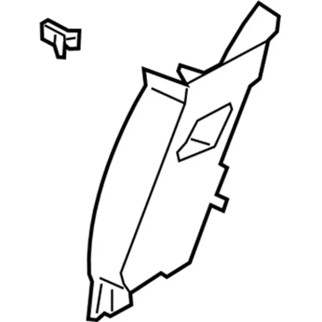 JL7Z7824347BH - : Upper Center Pillar Trim for Lincoln: Navigator Image