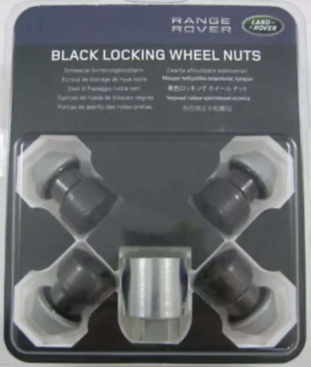 Locking Wheel Nuts - Gloss Black Finish - Land-Rover (VPLVW0072)