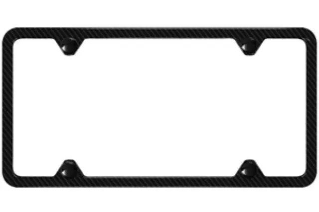 Slimline License Plate Frame - Carbon Fiber - Audi (ZAW-071-801-A)