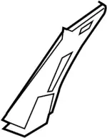 76913EJ82A - Body: Upper Center Pillar Trim for INFINITI: M35, M45 Image