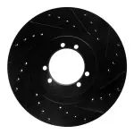 63344001R - : DFC Brake Rotor - Drilled and Slotted - Black for DYNAMIC FRICTION Image