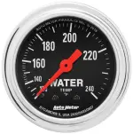 2432 - : GAUGE, WATER TEMP, 2 1/16", 120-240?F, MECHANICAL, TRADITIONAL CHROME for AutoMeter Image
