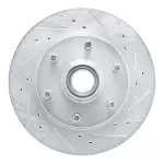 63148011R - : DFC Brake Rotor - Drilled and Slotted - Silver for DYNAMIC FRICTION Image