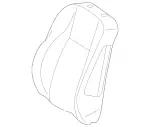 20491036938P13 - Body: Seat Back Cover for Mercedes-Benz Image