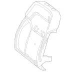2929106105 - Driver Seat: Padding, Frt. Seat Backr for Mercedes-Benz Image