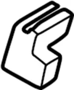 875551W300 - Body: Track End Cover for INFINITI: QX4 Image